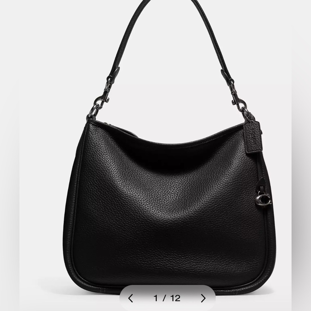Coach Black Leather Shoulder Bag